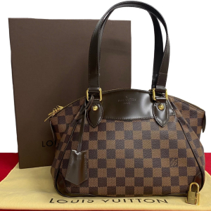 LOUIS VUITTON Handbag N41117 leather Brown Damier Verona PM