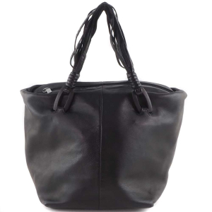 LOEWE Handbag lambskin black Women Used Authentic