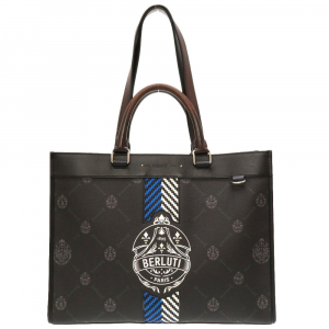 Berluti Tote Bag leather black Ulysse Small mens Used Authentic