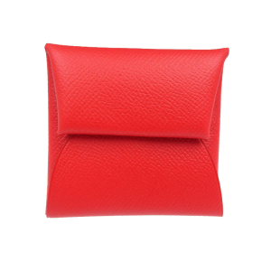 HERMES Coin case 041054CK Epsom Rouge Garance Bastia
