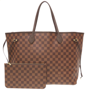LOUIS VUITTON Tote Bag N41357 Damier canvas Brown Damier New Neverfull