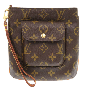 LOUIS VUITTON Pouch M51901 Monogram canvas Brown Monogram Partition Wo