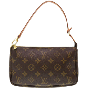 LOUIS VUITTON Pouch M51980 Monogram canvas Brown Monogram Pochette Acc