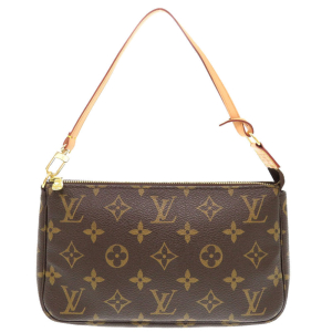 LOUIS VUITTON Pouch M51980 Monogram canvas Brown Monogram Pochette Acc