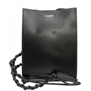 JIL SANDER Shoulder Bag J07WG0001 leather black Tangle small Women(Uni