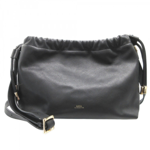 A.P.C. Shoulder Bag Polyurethane, Polyester black Ninon Women Used Aut