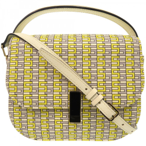 Valextra Shoulder Bag Grain leather beige Iside Xy Print Cross Sling B