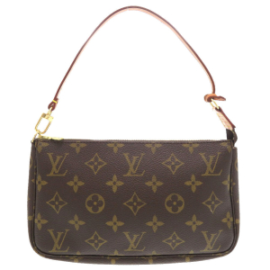 LOUIS VUITTON Pouch M51980 Monogram canvas Brown Monogram Pochette Acc