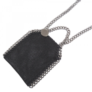 Stella McCartney Shoulder Bag polyester black Falabella Micro Size