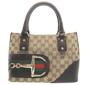 GUCCI Handbag 137475 GG canvas, leather beige Sherry Women(Unisex) Use