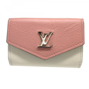 LOUIS VUITTON Tri-fold wallet M63978 leather pink Portefeuille Rock Mi