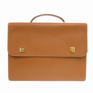 HERMES Briefcase Vaux Chamonix natural vintage Danube 38