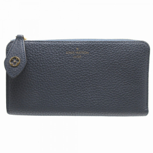 LOUIS VUITTON Long Wallet Purse M68582 leather Blue Marine Portefeuill