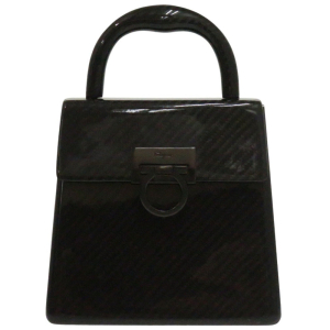 Salvatore Ferragamo Handbag DO-21 9746 carbon black Gancini