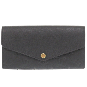 LOUIS VUITTON Long Wallet Purse M61182 Monogram Ann Platt black Monogr