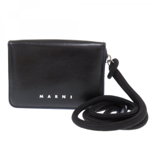 MARNI Coin case PFMI0038U0 leather black