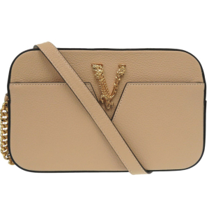 VERSACE Shoulder Bag 1005969 leather beige