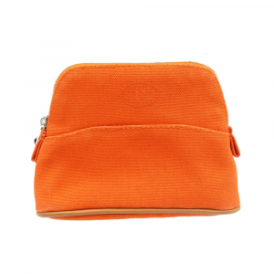 HERMES Pouch Cotton, Leather Orange Boride pouch mini mini