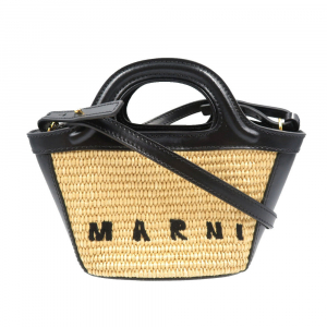 MARNI Shoulder Bag BMMP0096Q0 Cotton, Leather black Tropicalia Micro