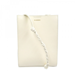 JIL SANDER Shoulder Bag leather white Tangle SM