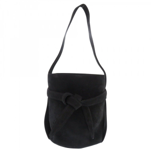 THE ROW Shoulder Bag Suede black Leo Mini