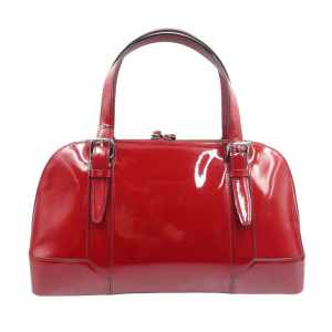 BURBERRY Tote Bag Patent leather Bordeaux