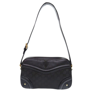 GUCCI Shoulder Bag 262900 Leather, Nylon black Crest
