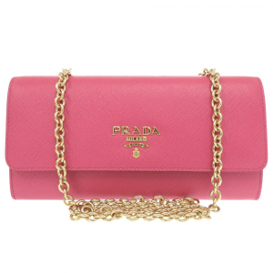 PRADA Long Wallet Purse 1DH002 leather Pink PEONIA