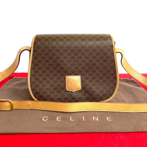 CELINE Shoulder Bag leather Brown