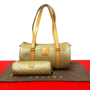 CELINE Handbag leather beige