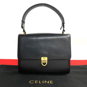 CELINE Shoulder Bag leather black