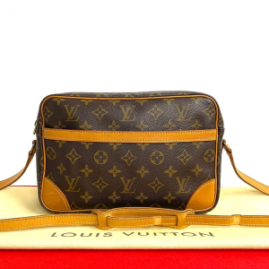 LOUIS VUITTON Shoulder Bag leather Brown Monogram Trocadero