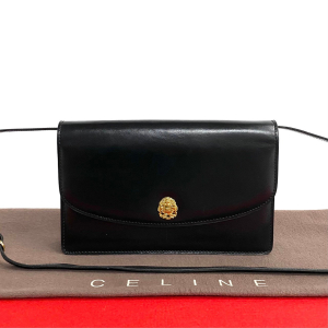 CELINE Shoulder Bag Calfskin black