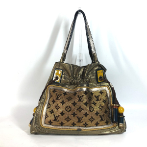 LOUIS VUITTON Shoulder Bag M97012 Leather, Canvas gold cruise line mon