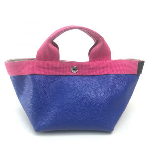 Herve Chapelier Handbag Pt950, canvas Blue x pink By color Boat type W