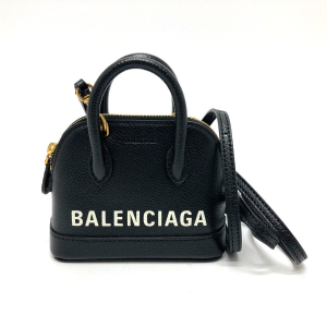 BALENCIAGA Shoulder Bag Bag 2WAY handbag logo Villetop leather 639756 