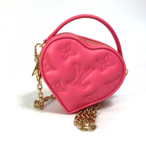 LOUIS VUITTON Shoulder Bag M81893 leather pink Monogram Bubblegram pop
