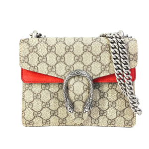 GUCCI Shoulder Bag 421970 GG Supreme Canvas beige GG Dionysus Women Us