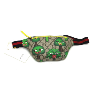 GUCCI Sling bag 502095 GG Supreme Canvas beige GG logo Waist pouch Kid