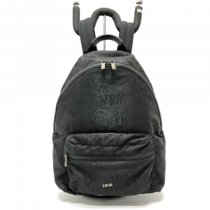 Dior Backpack 1PEBA064 Nylon / leather black Dior xStussy collaboratio