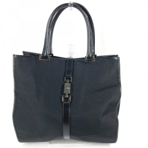 GUCCI Shoulder Bag 002 1064 Leather / nylon black Jackie line Women Us