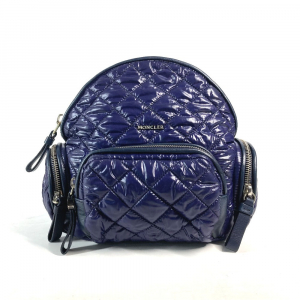 MONCLER Backpack Nylon Navy type Quilting logo FLORINE ZAINO Women Use