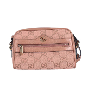 GUCCI Shoulder Bag 574493 Canvas / leather pink Crossbody GG Ophidia W