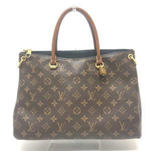 LOUIS VUITTON Handbag M41064 Monogram canvas Brown x black Monogram Pa