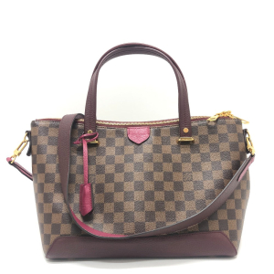 LOUIS VUITTON Handbag N41015 Damier canvas Brown x pink type Damier Hy