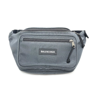 BALENCIAGA Waist bag 482389 Nylon Gray type Waist pouch Explorer unise