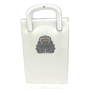 Christian Louboutin Tote Bag leather white emblem trick truck Tote Bag