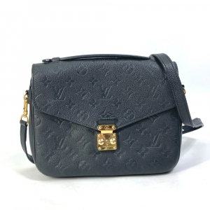 LOUIS VUITTON Shoulder Bag M41487 Monogram Ann Platt Leather black Mon