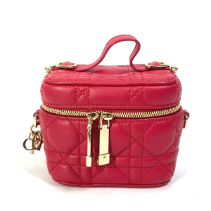 Dior Vanity bag S0918ONMJ leather Red type Lady Dior LADY DIOR Microva