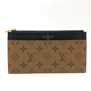 LOUIS VUITTON Pouch M80390 Monogram reverse canvas Brown Card Wallet M
